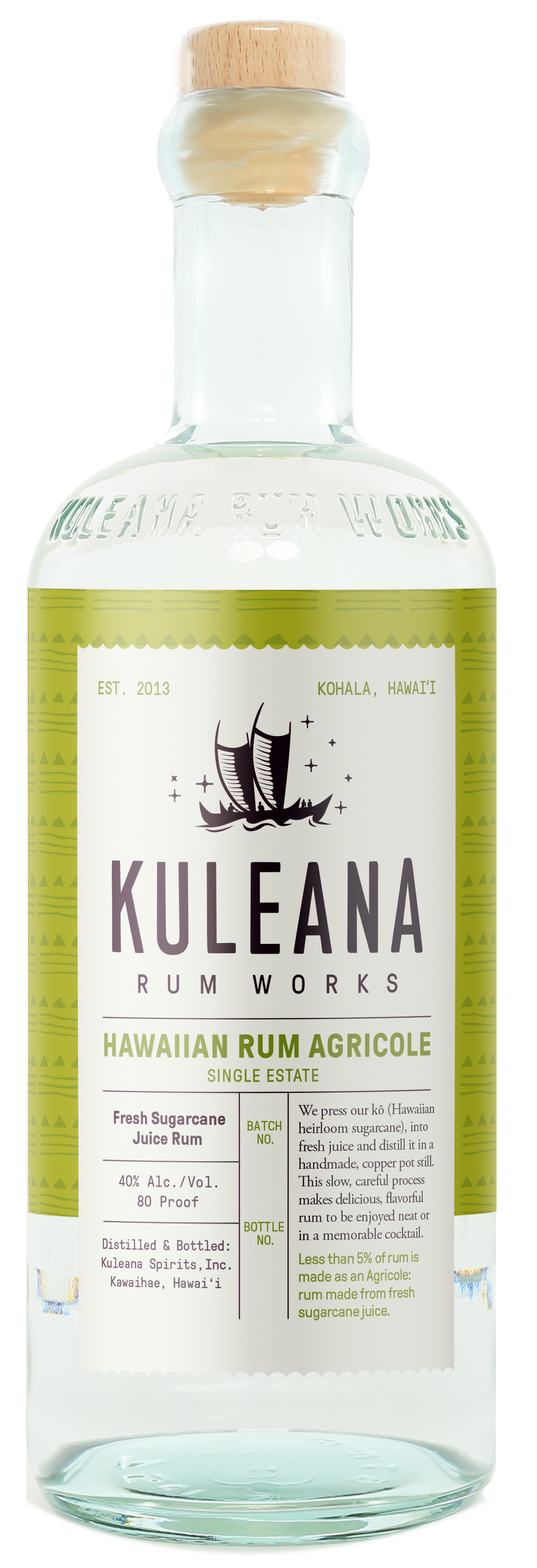 Kuleana Rum Works bottle