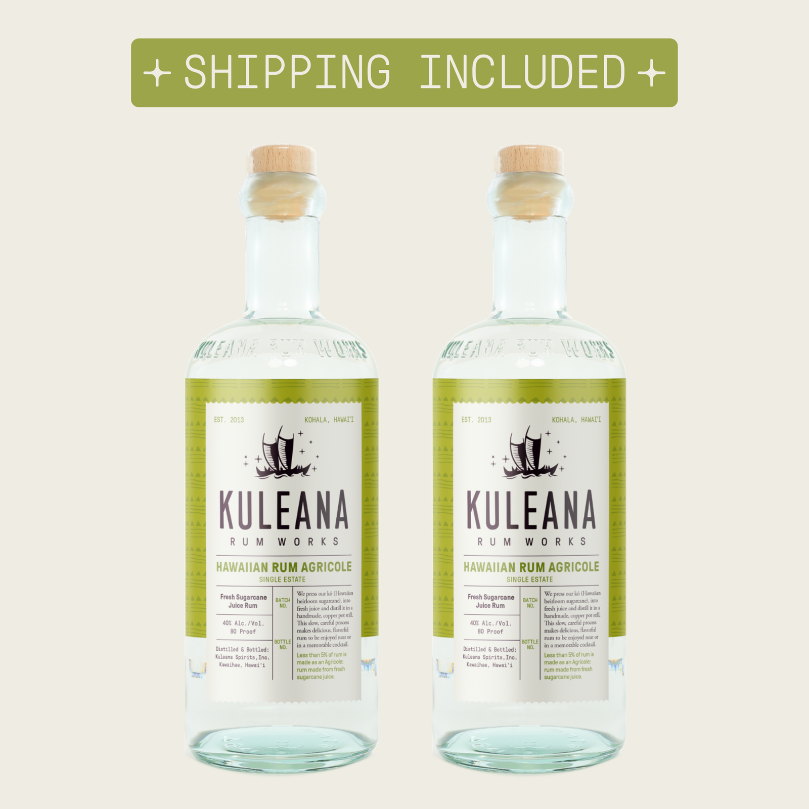 HAWAIIAN RUM AGRICOLE® 2-PACK