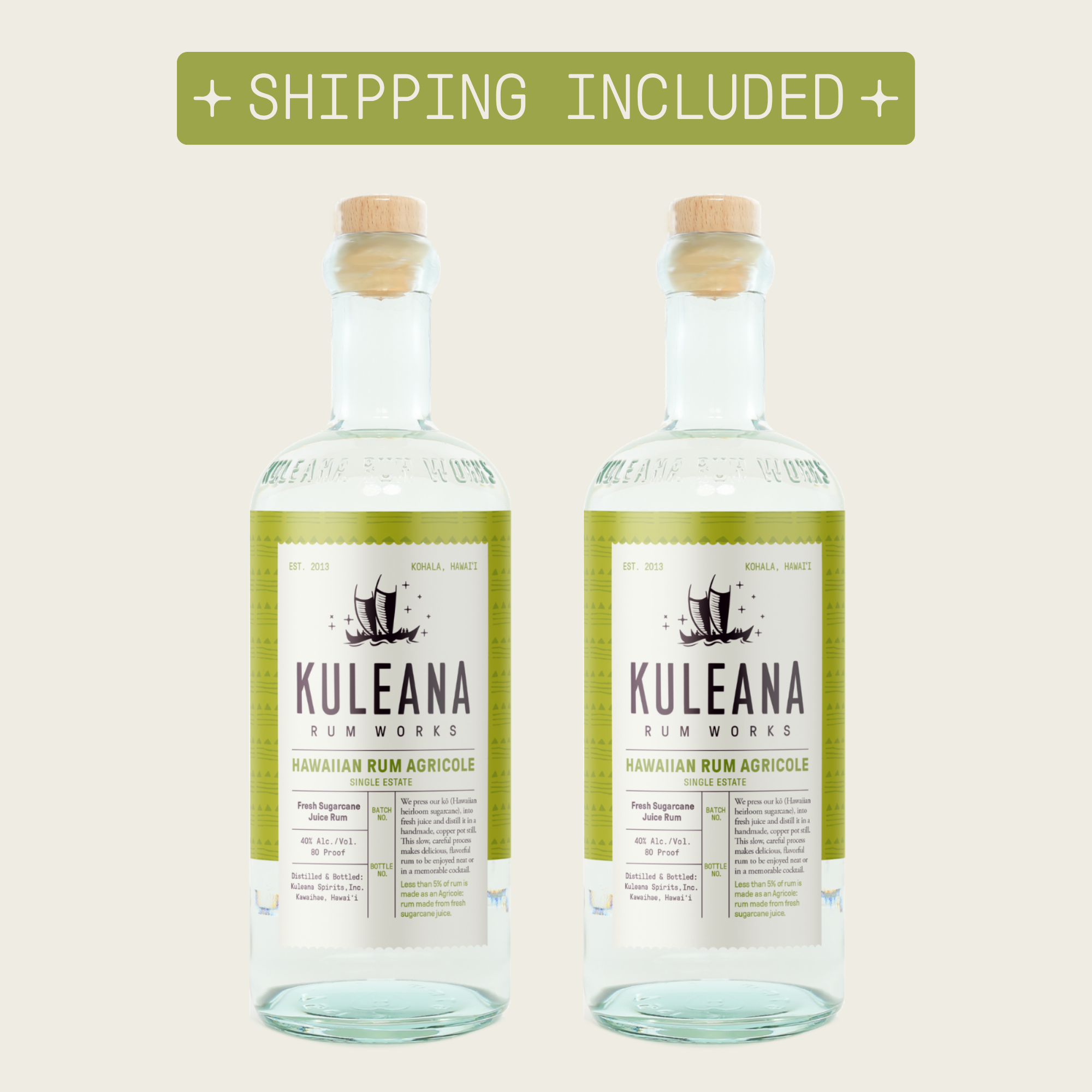 HAWAIIAN RUM AGRICOLE® 2-PACK