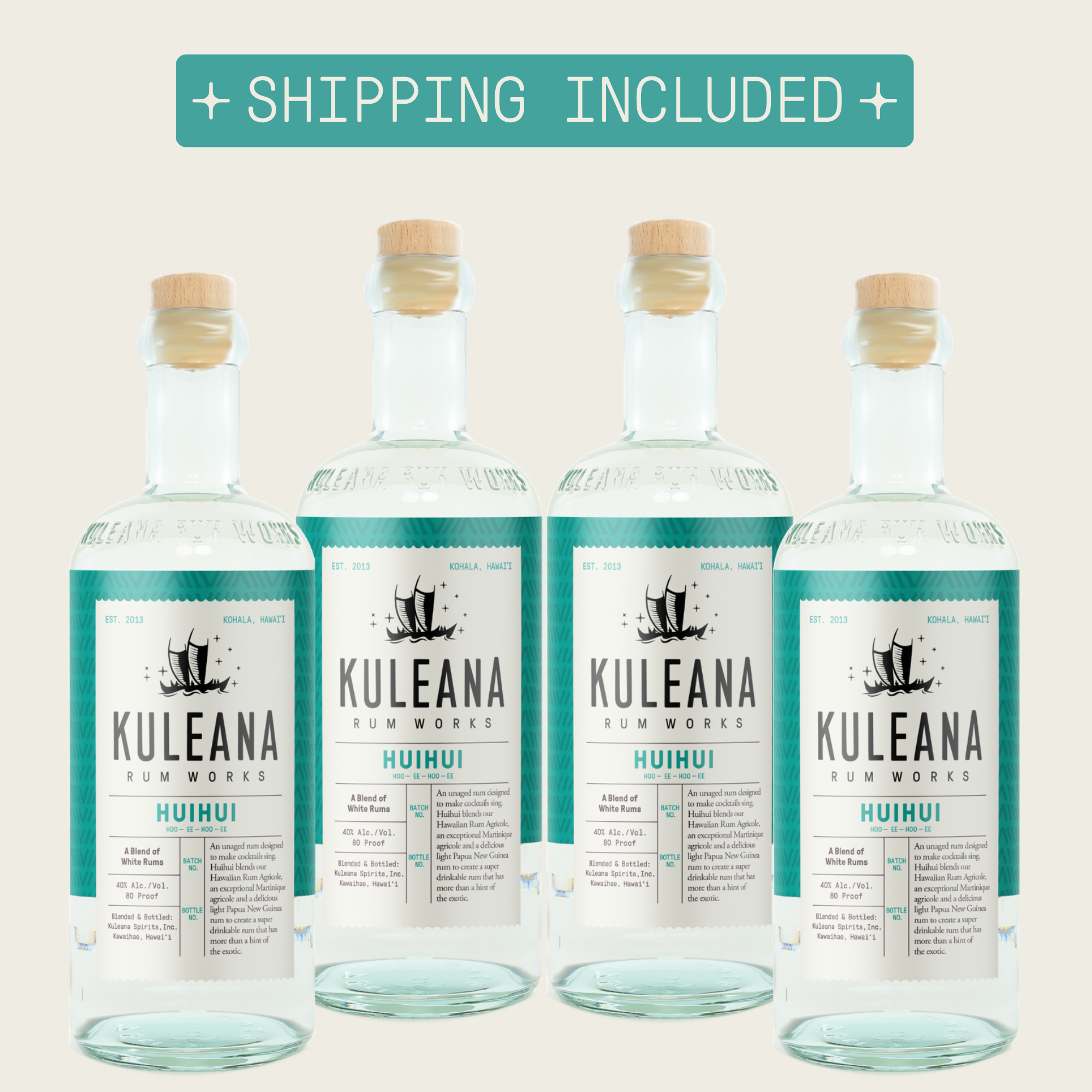 HUIHUI® RUM 4-PACK