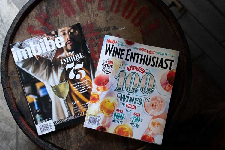Wine Enthusiast & Imbibe Magazine